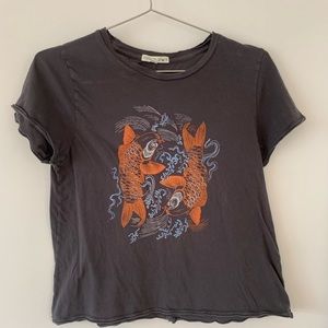 Koi fish graphic T-shirt